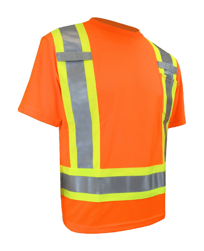 Béton Provincial - 10-662R Men's T-shirt With Reflective Stripes (ORANGE) - SANS BRODERIE