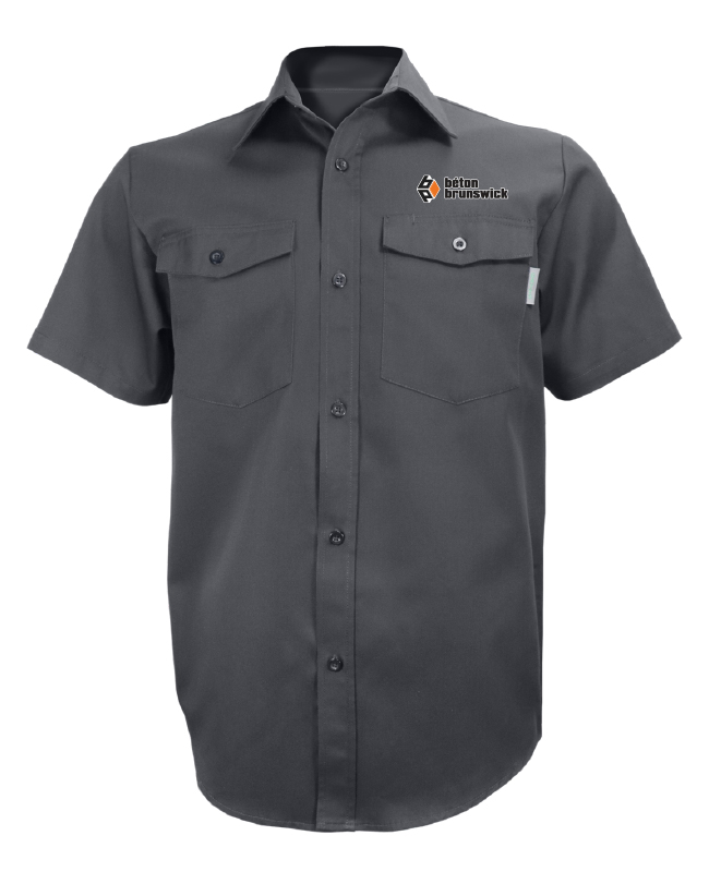 Béton Brunswick - 650 chemise de travail manches courtes homme (GRIS) -  BR. 12896 (AVG)