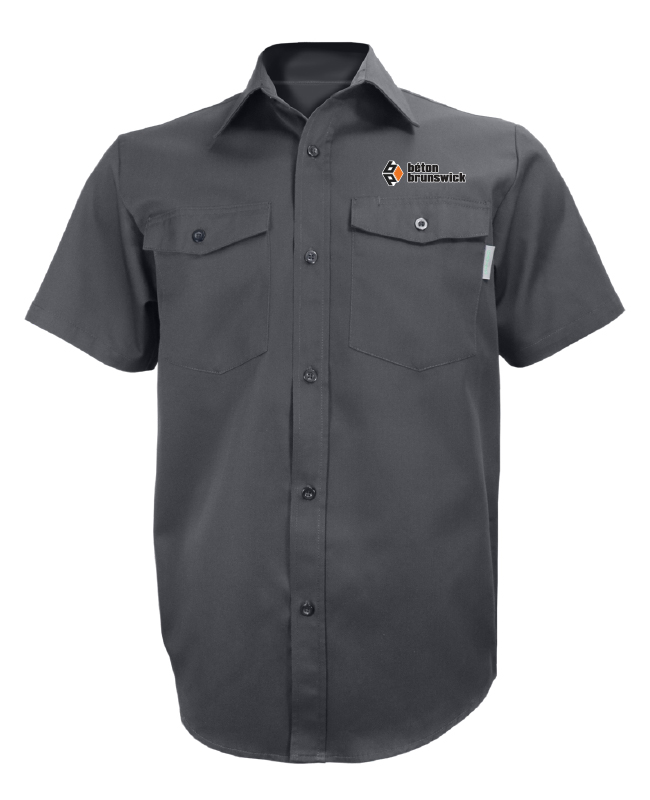 Béton Brunswick - 650 short sleeve work shirt man (GREY) - BR. 12896 (AVG)