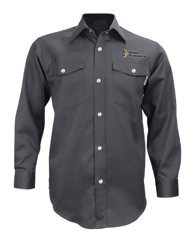 Béton Brunswick - 625 long sleeve work shirt man (GREY) - BR. 12896 (AVG)