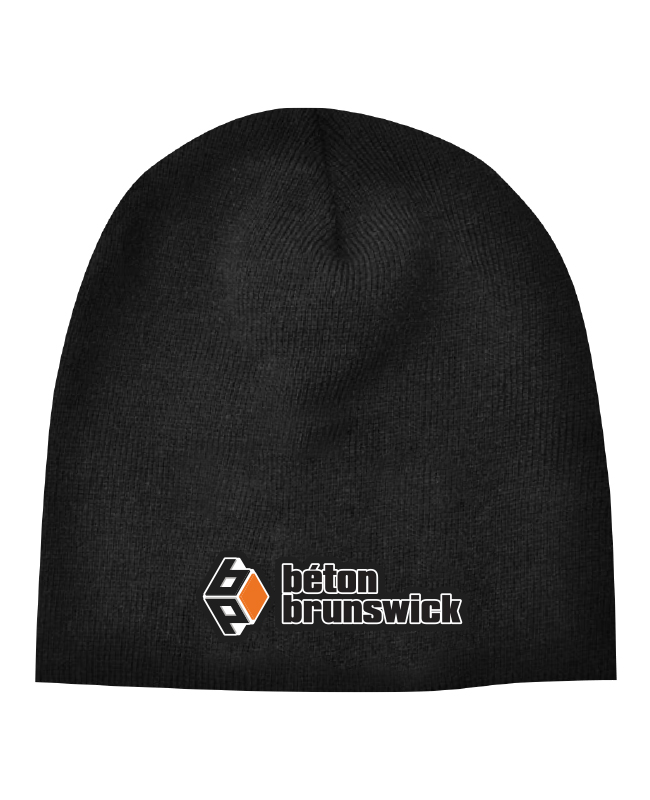 Béton Brunswick - 102 tuque bonnet classique (NOIR) - BR. 12896-2 (AV)