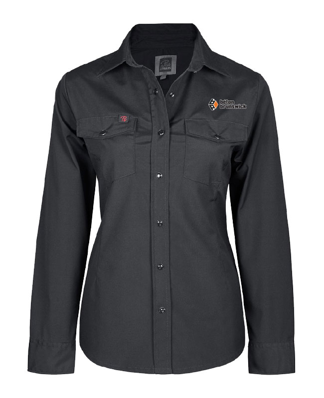 Béton Brunswick - PF430 Pilote & Filles long sleeve shirt (BLACK) - BR. 12896 (AVG)